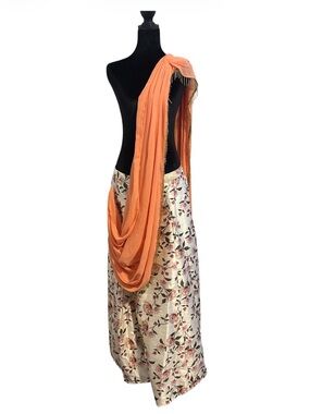 Vintage Aesthetic Y2K with Bollywood-inspired Maxi Dress XL